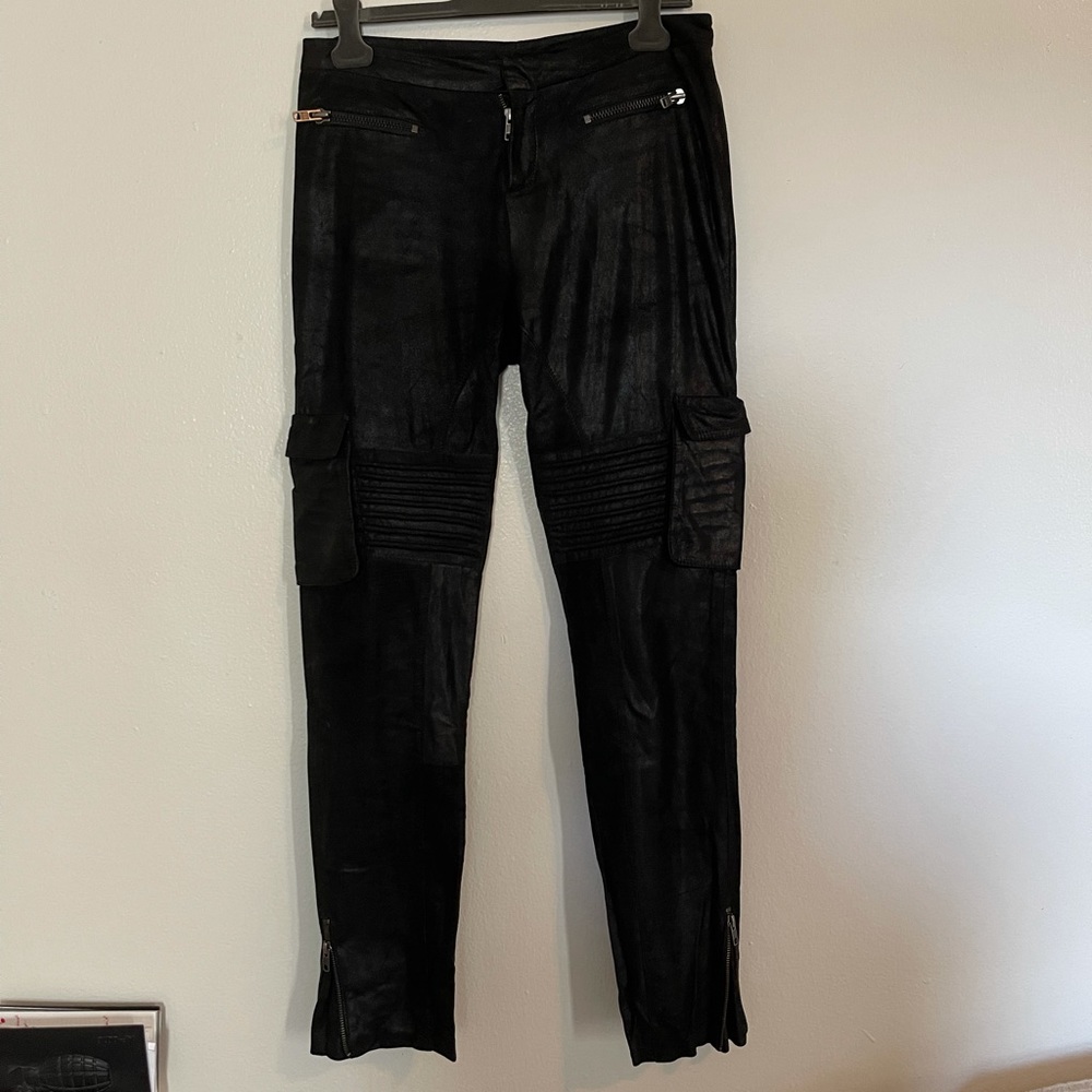 No Name - Cargo suede 100% leather pants